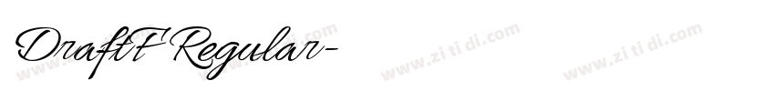 DraftF Regular字体转换 DraftF Regular字体转换